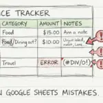 7 Mistakes People Make Tracking Finances in Google Sheets